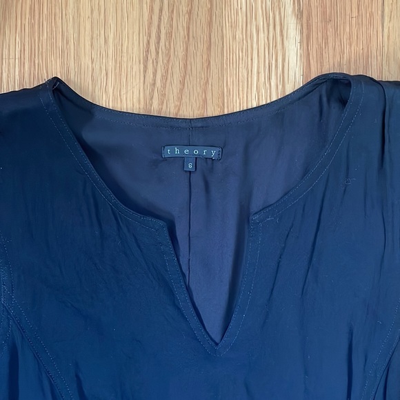 Theory sleeveless little black cocktail dress with side zipper - Picture 2 of 5